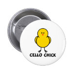 Cello Chick Buttons