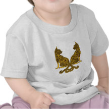 celtic cats 6 bronze gold t shirts