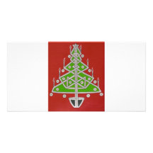 Celtic Christmas Tree Picture Card