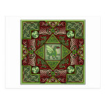 Celtic Dragon Labyrinth Postcard