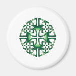 celtic green cross magnet