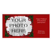 Celtic Holiday Photo Greeting Photo Cards