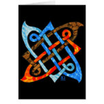Celtic Knot of the Elements-Earth,Air,Fire,Water Greeting Cards