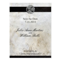 Celtic Knot Save the Date Postcards