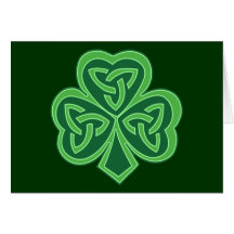 Celtic Knot Shamrock Cards