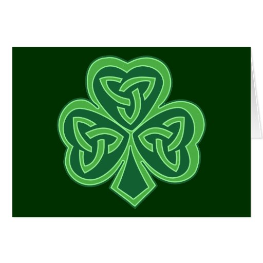 Celtic Knot Shamrock Cards