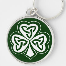 Celtic Knot Shamrock Key Chains