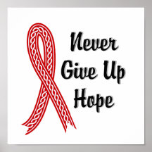 Celtic Never Give Up Hope Alcohol & Drug Abuse Posters