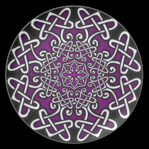 Celtic Purple Violet Pattern plates
