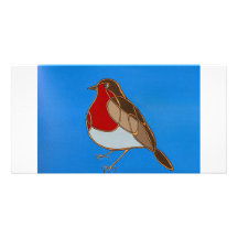 Celtic Robin Photo Card