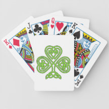 Celtic Shamrock Playing Cards