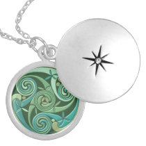 Celtic Triple Spiral Symbol necklaces