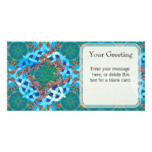 Celtic Turtle Custom Card Photo Card Template