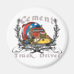 Cement Truck Driver Refrigerator Magnets