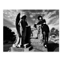 Cemetery Girl Post Card