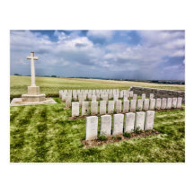 Cemetery in France Post Card