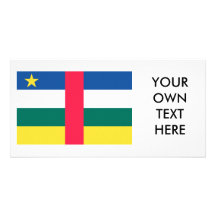 Central African Republic Flag Picture Card