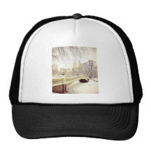 Central Park Snow - Winter New York Mesh Hat