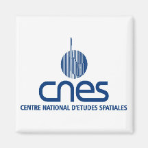 Centre national d'études spatiales refrigerator magnet