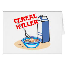 cereal serial killer greeting card