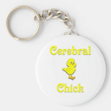 Cerebral Chick Keychain