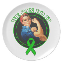 Cerebral Palsy - Rosie The Riveter - We Can Do It Dinner Plates