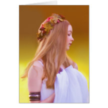 Cerelia, Goddess of Autumn Note or Greeting Card