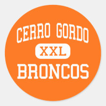 Cerro Gordo - Broncos - High - Cerro Gordo Sticker