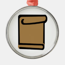 Certificate document christmas ornament