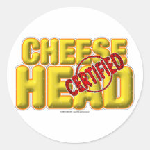 Certified CheeseHead Stickers