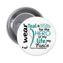 Cervical Cancer For My Hero My Niece 2 Button