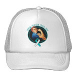 Cervical Cancer - Rosie The Riveter - We Can Do It Trucker Hat