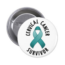 Cervical Cancer Survivor Button