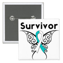 Cervical Cancer Survivor Tribal Butterfly Pins