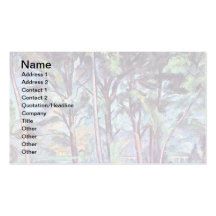 Cezanne - Pines And Aqueduct Business Card Template