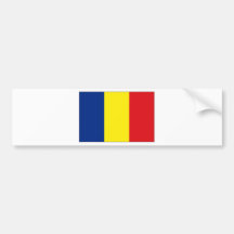 Chad National Flag Bumper Sticker