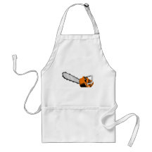 chainsaw retro style apron