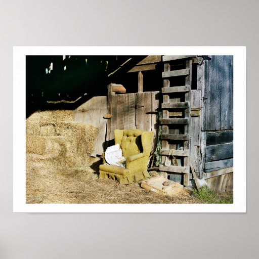 Chair in the Barn Posters
