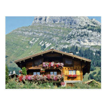 Chalet above Le Grand Bornand, French Alps, France Postcard