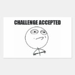Challenge Accepted Stickers