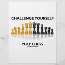 Challenge Yourself Play Chess Full Colour Flyer