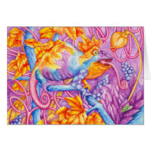 Chameleon Greeting Card