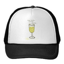 Champagne...King of Wines and Wine of Kings. Mesh Hats