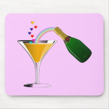 Champagne Toast Mouse Pads