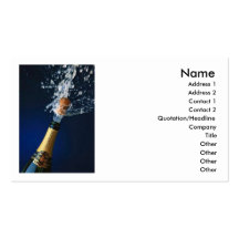 Champaigne Bottle Business Card Template