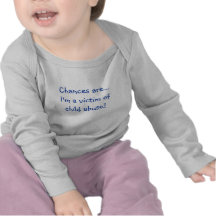 Chances are...I'm a victim of child abuse! Tshirts
