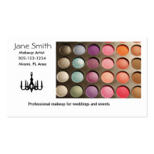 chandelier, Makeup Artist, Eyeshadow Business Cards