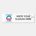 CHANGE IT BACK NOW BUMPER STICKERS