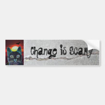 Change Scary bumper sticker
