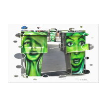 Change the Colour Gasps Pumps Gallery Wrap Canvas